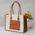 White & Beige Handbag Box Tote Bag - Uncommongifts.in